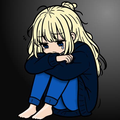 depressed girl