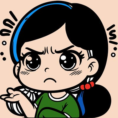 an annoyed and disgusted girl