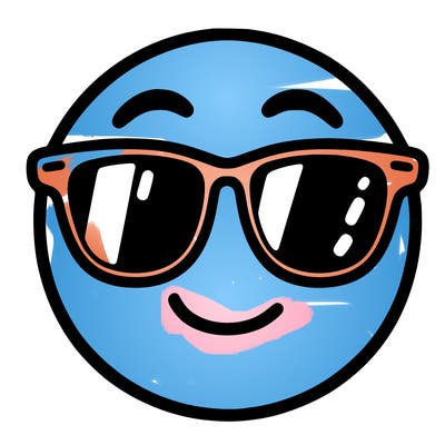 emoji with sunglasses
