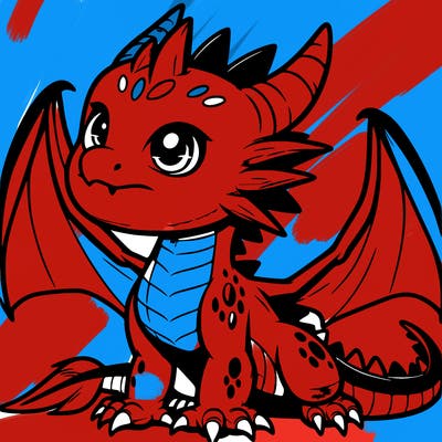 fierce baby night dragon