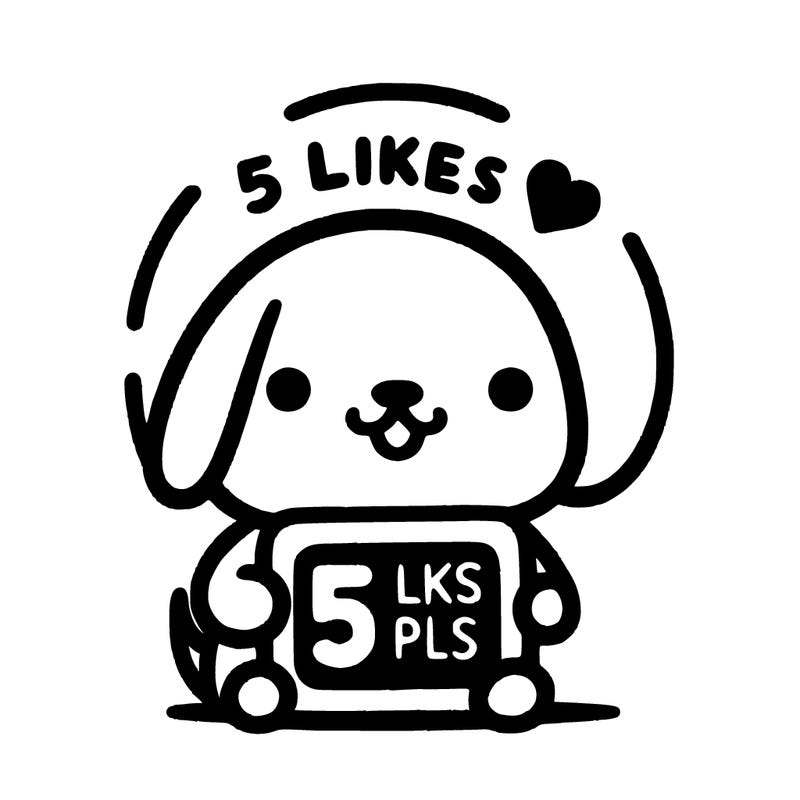 cute dog saying 5 likes pls