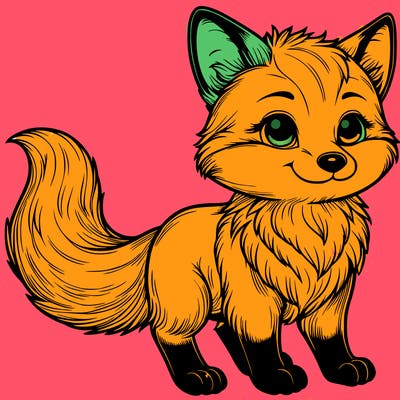 realistic fox