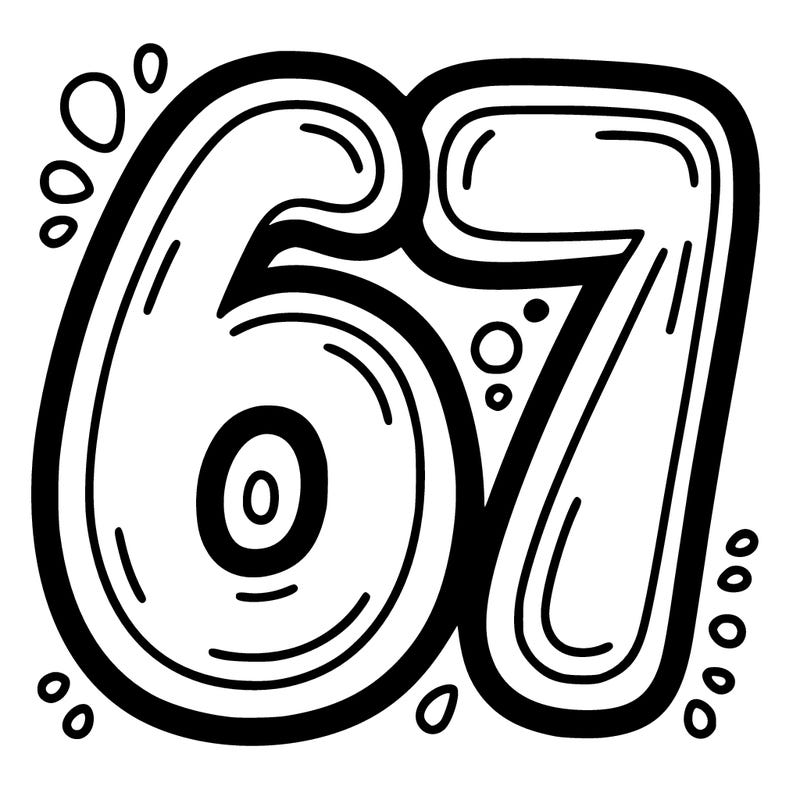 the number 67
