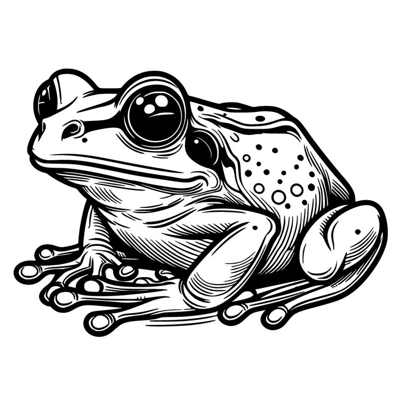 realistic frog