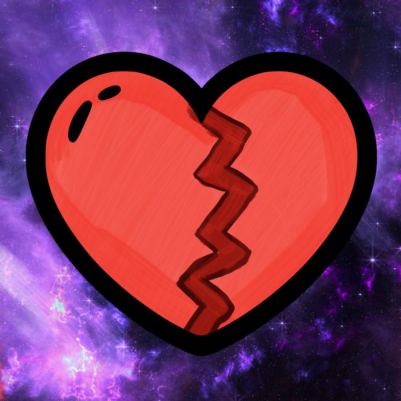 a blank heart