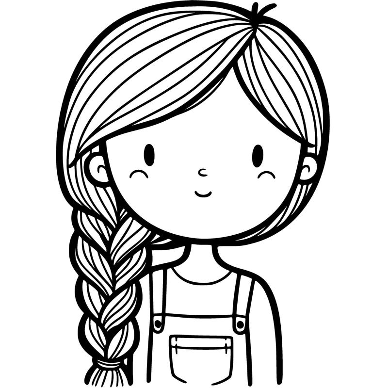 girl with braid