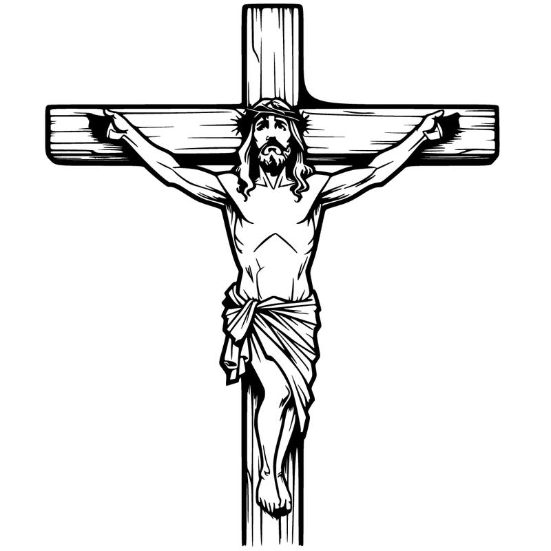 realistic jesus on the cross