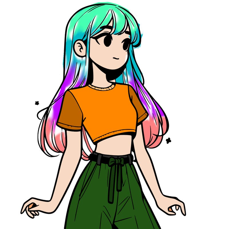 girl in a cute crop top