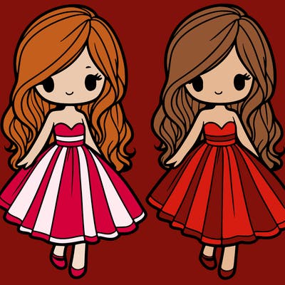 girl in a flowy dress