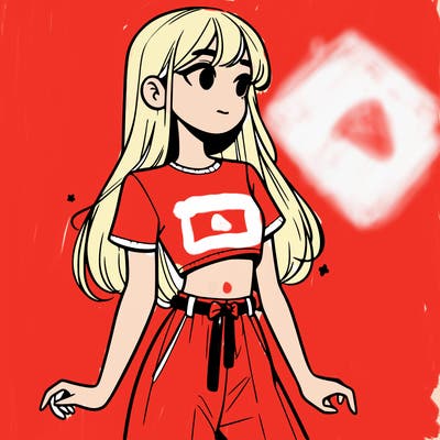 girl in a cute crop top