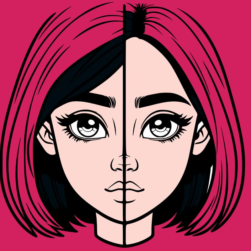 realistic girl split