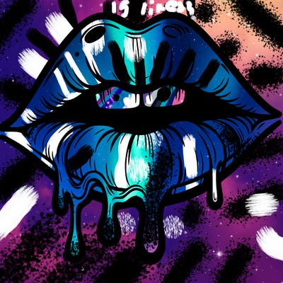 lips that look realistic and drip