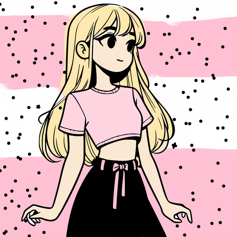 girl in a cute crop top