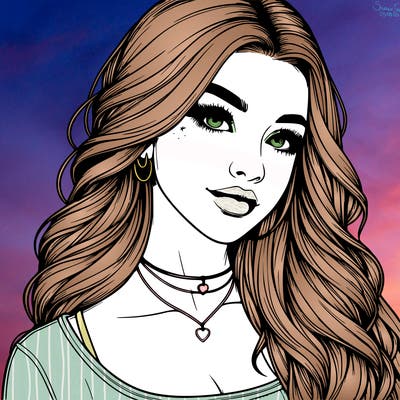 detailed realistic girl