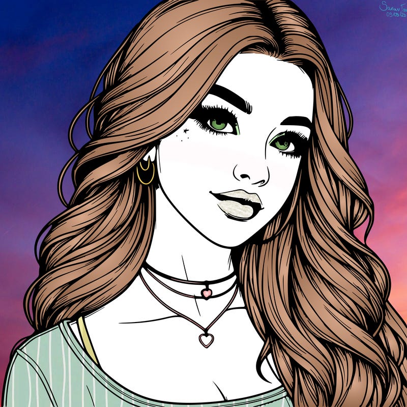 detailed realistic girl