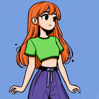 girl in a cute crop top