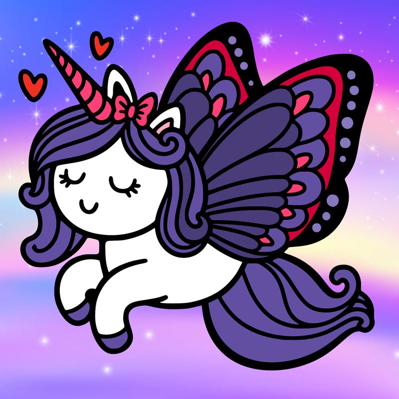 unicorn butterfly