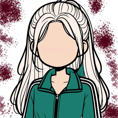 faceless girl in a tracksuit