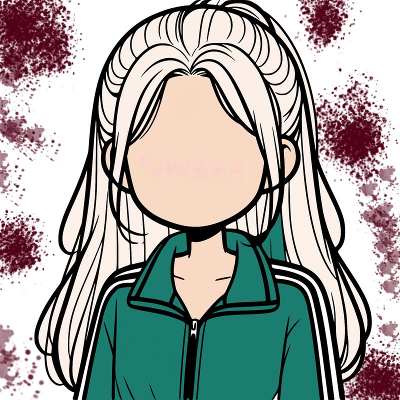 faceless girl in a tracksuit