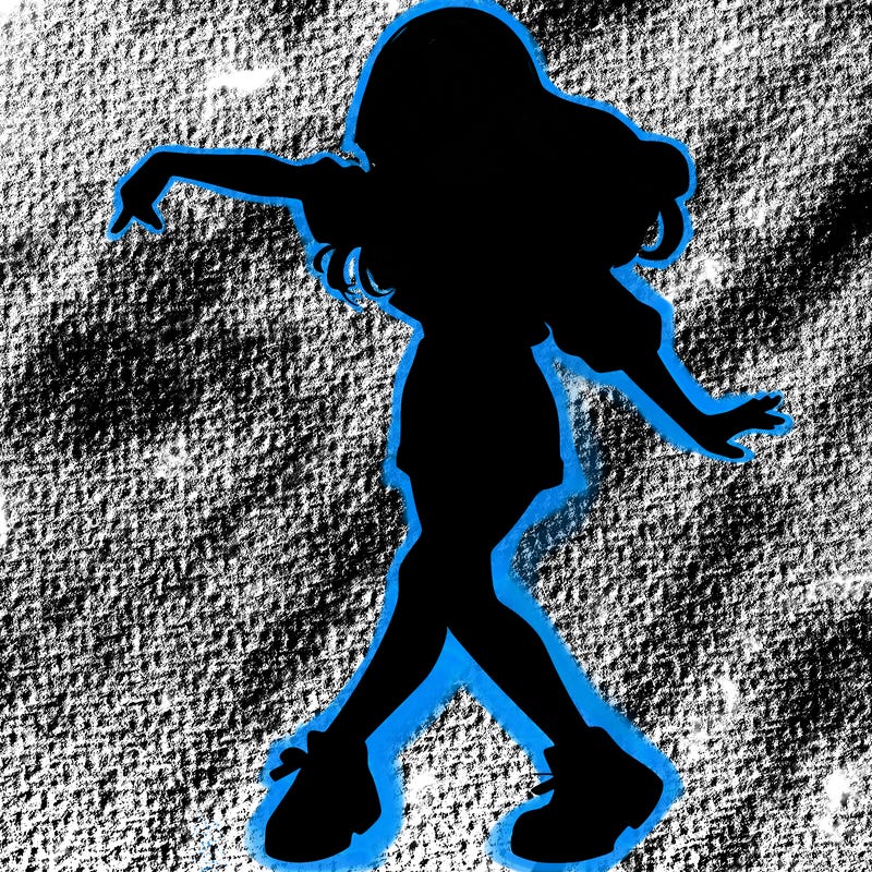 realistic girl danceing