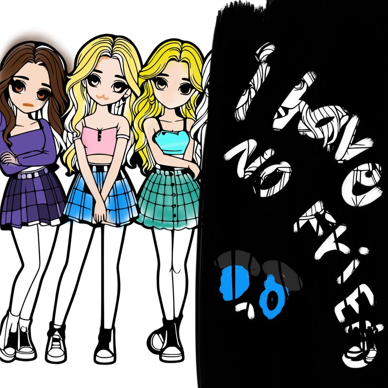 a group of girls realistic