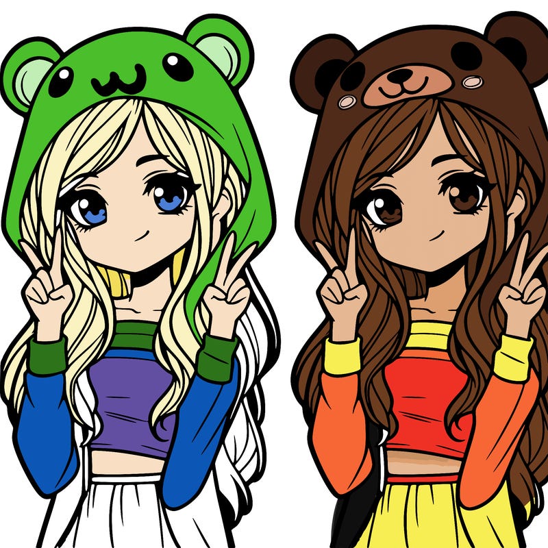 teen girl in animal costume