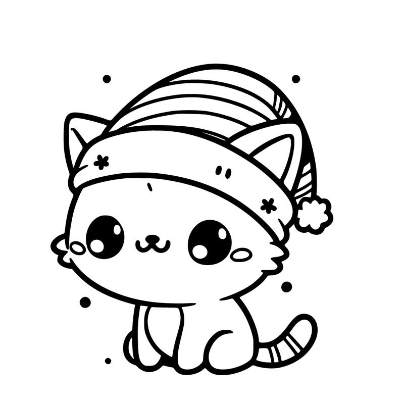 cute christmas cat