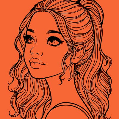 beautiful realistic girl