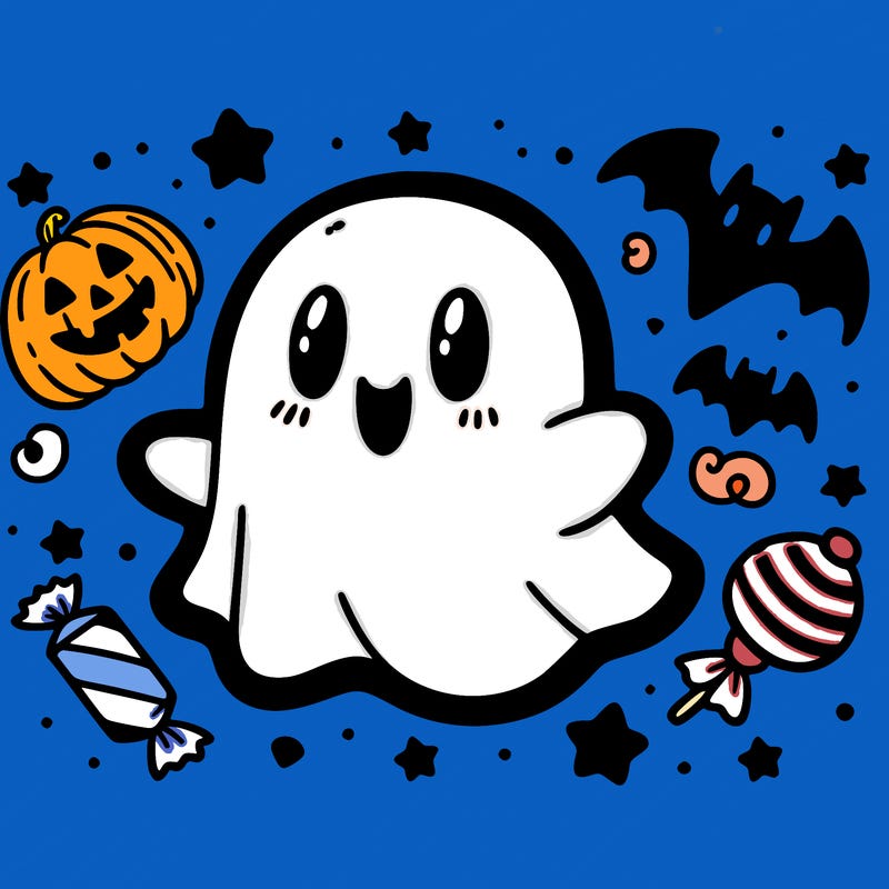 halloween cute little ghost