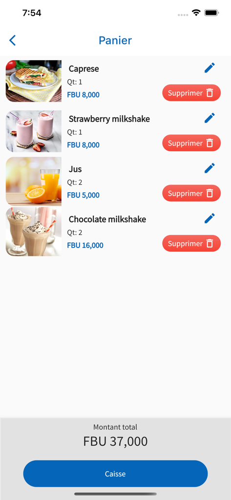 Duma Food - Duma Food mobile app shopping cart interface showing ordered food items and total price