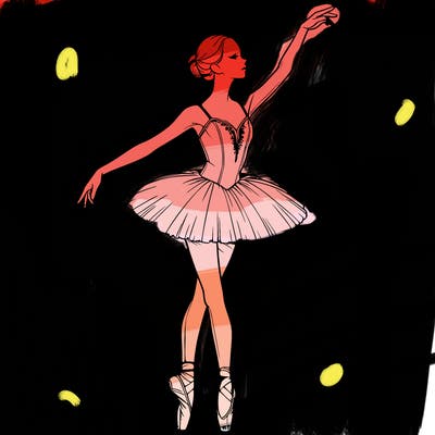 realistic ballerina