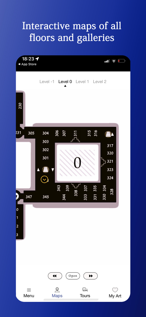 Musee Louvre Audio - Plan interactif des galeries du musée du Louvre