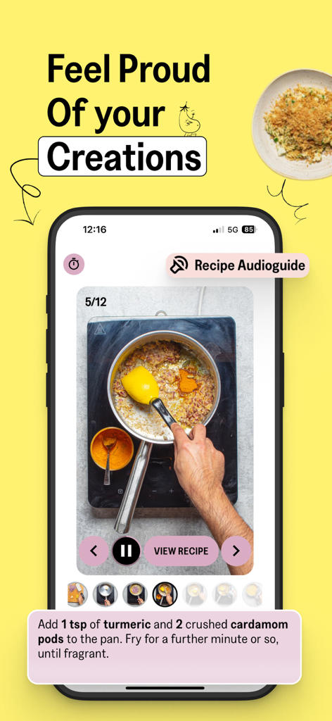 Sidekick by Sorted Food - Step by step cooking guide with audio instructions on the Sidekick app
