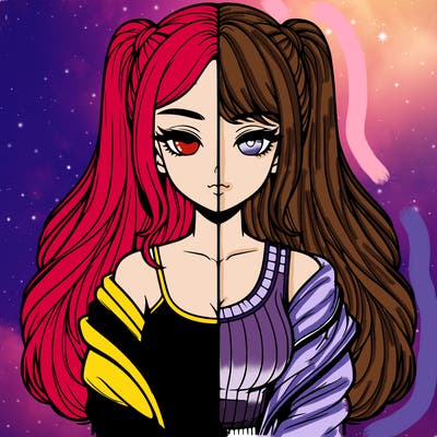 realistic girl split