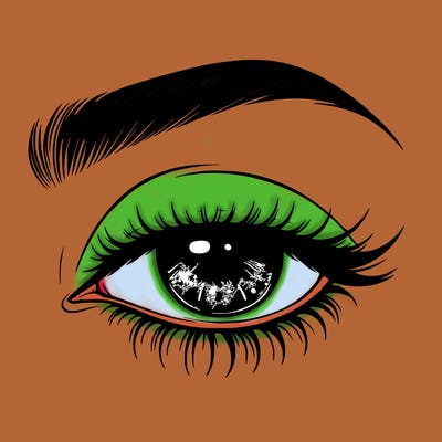 eye closed realistic