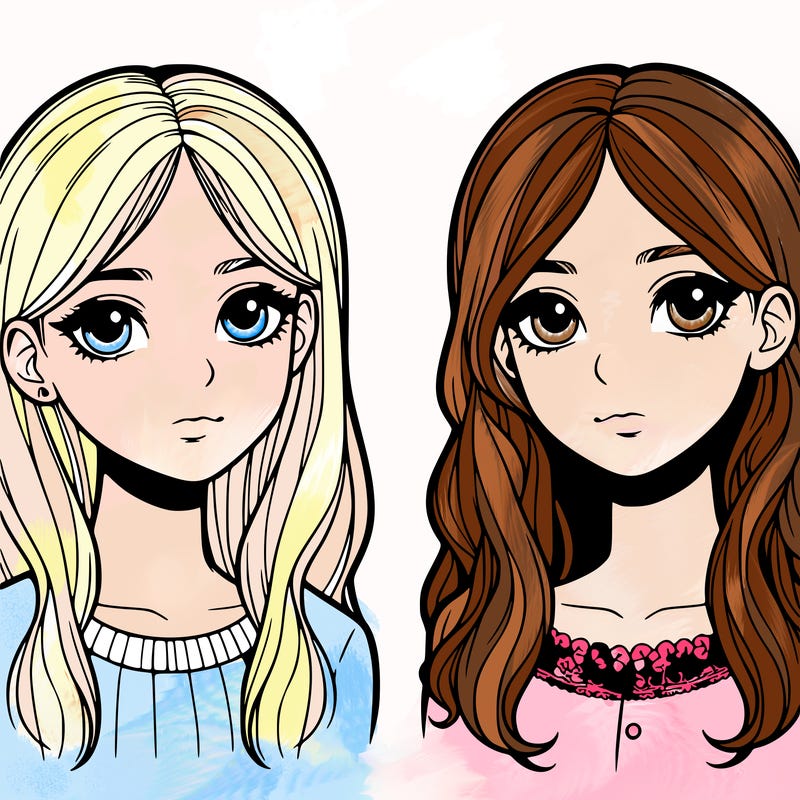 two realistic girls