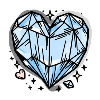 crystal heart