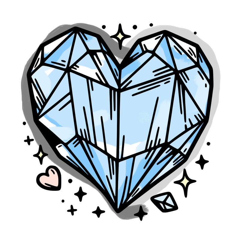 crystal heart