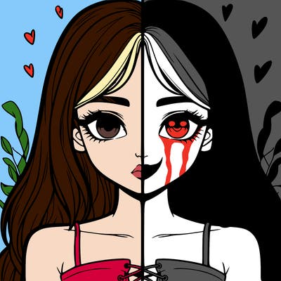 realistic girl split