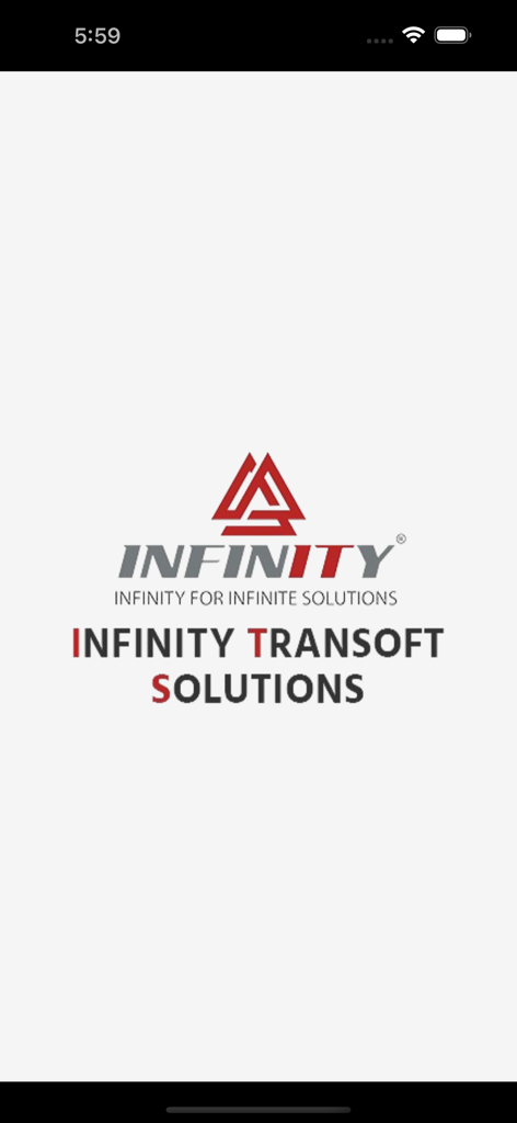 i Agent Infinity - i Agent Infinity app splash screen featuring the Infinity Transoft Solutions logo