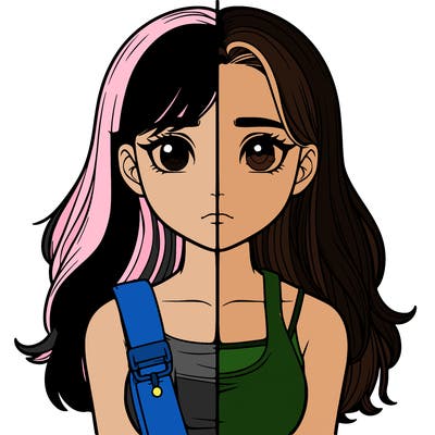 realistic girl split