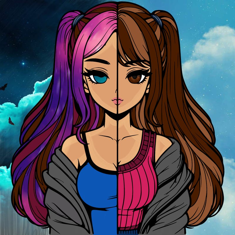 realistic girl split