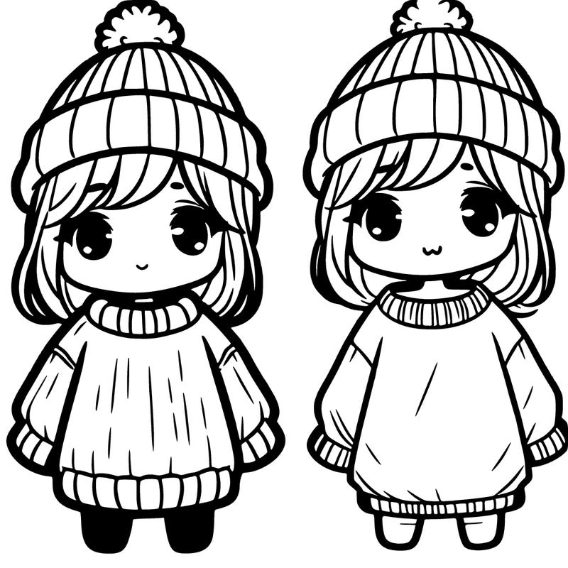 cute girl with baggy sweater