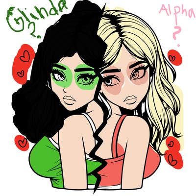 realistic girl split