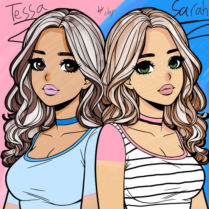 realistic twin sisters