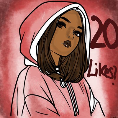 a realistic girl in a hoodie