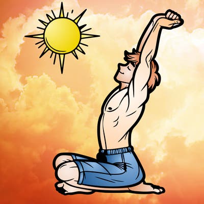 human stretch of the day