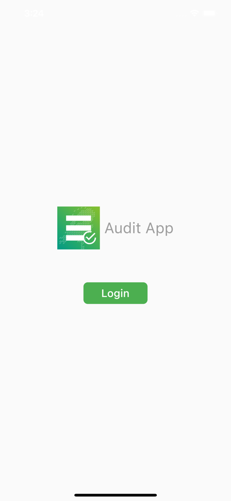 Login screen of the IPA Infection Prevention Audit app showing the logo and login button