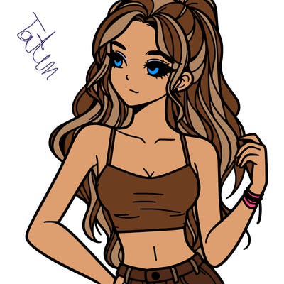 girl in crop top