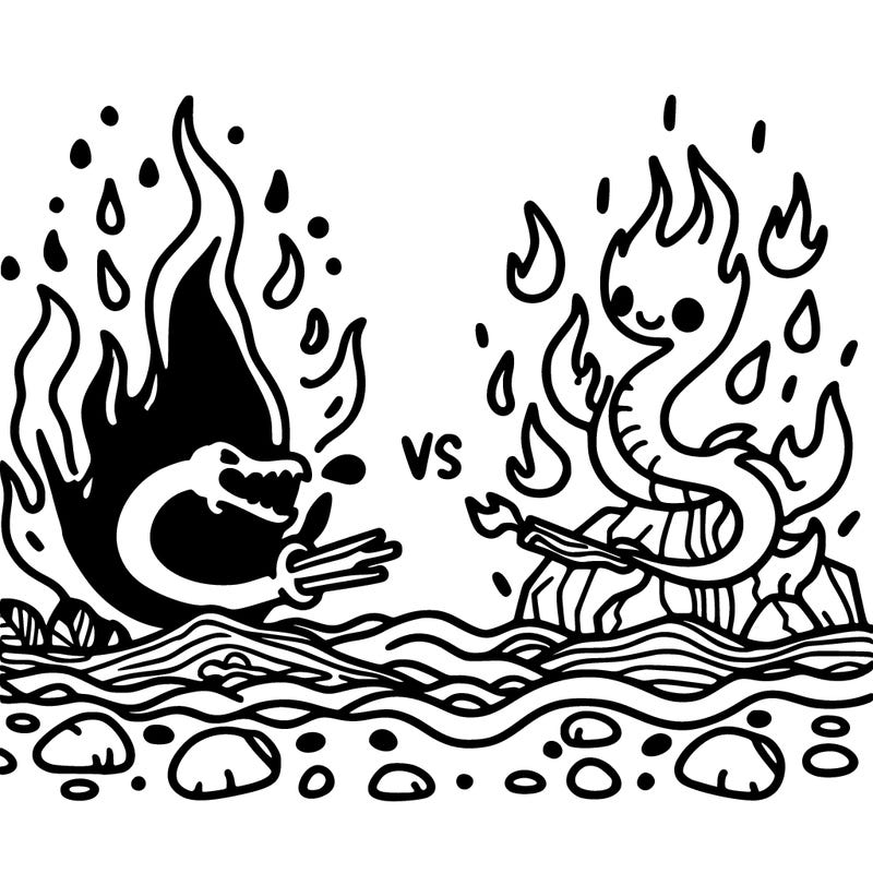 fire versus water